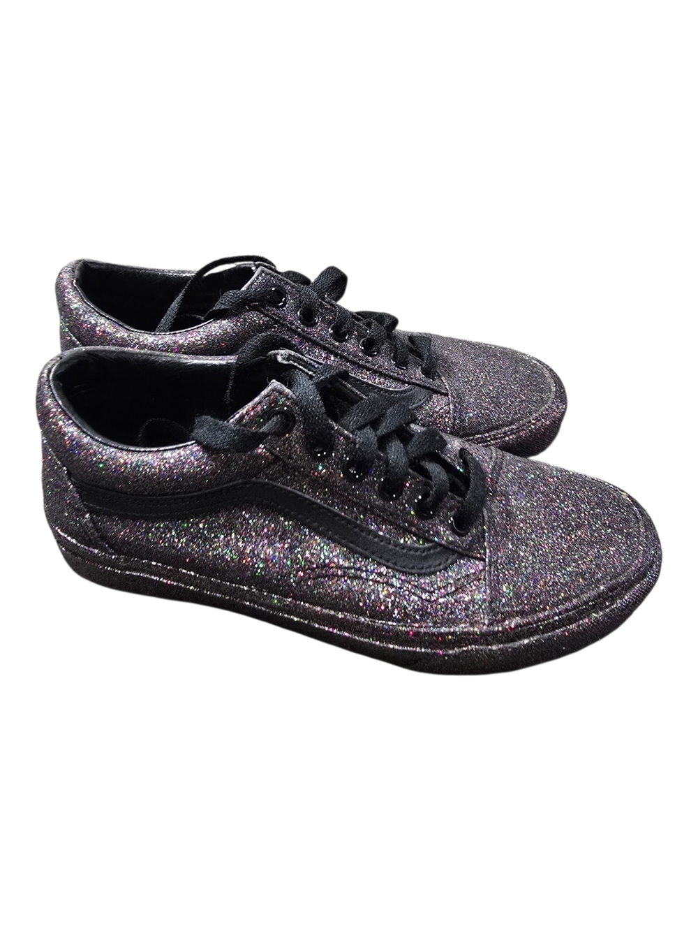 Black Glitter Vans